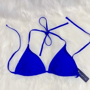 Tempt Me Blue Bikini Top NWT Excellent Condition